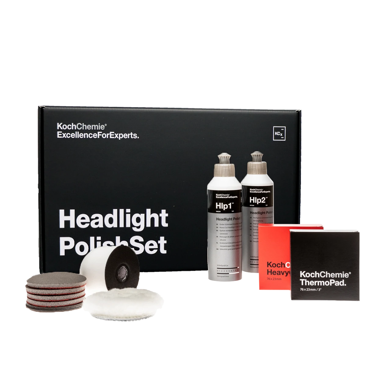 Набір для полірування фар Headlight Polish Set 2х250 мл